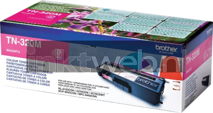 Brother TN-320 magenta Combined box and product