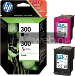 HP 300 Combo-pack zwart en kleur Combined box and product