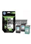 HP 350/351 3-pack zwart en kleur (Origineel)