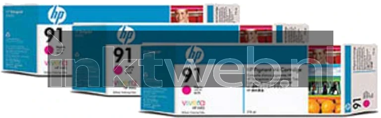 HP 91 3-pack magenta
