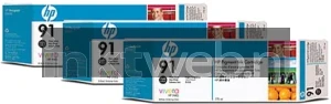 HP 91 3-pack foto zwart (Origineel)