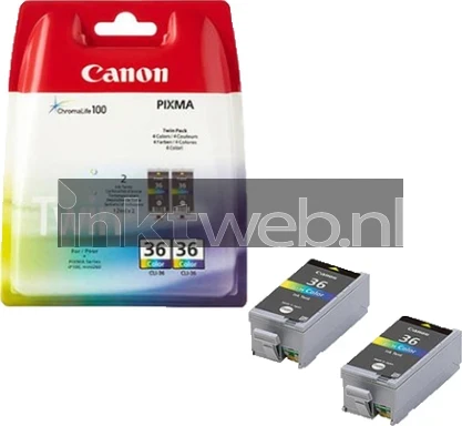 Canon CLI-36 twinpack (Opruiming 2 x 1-pack los) kleur