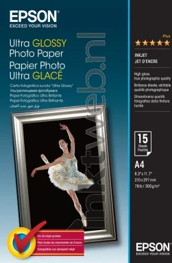 Epson S041927 fotopapier Hoogglans | A4 | 300 gr/m² 1 stuks