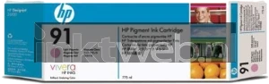 HP 91 3-pack licht magenta (Origineel)