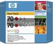 HP 70 Dubblepack rood (Origineel)