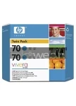 HP 70 duopack cyaan (Origineel)