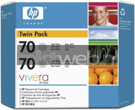 HP CB342A licht grijs Front box