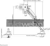Neomounts Select NM-D775BLACKPLUS | Curved Monitorsteun met bureauklem zwart Product only