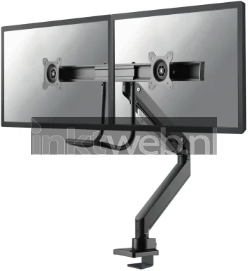 Neomounts Select NM-D775DXBLACK | 2-monitor arm met bureauklem zwart