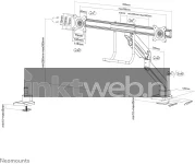 Neomounts Select NM-D775DXBLACK | 2-monitor arm met bureauklem zwart Product only