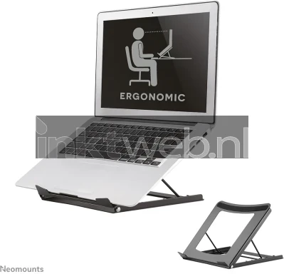Neomounts NSLS075BLACK | Opvouwbare laptopstandaard zwart