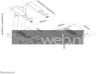 Neomounts NSLS200 | Opvouwbare laptopstandaard zilver Product only