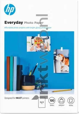 HP Everyday fotopapier Hoogglans | 10x15 | 200 gr/m² 1 stuks
