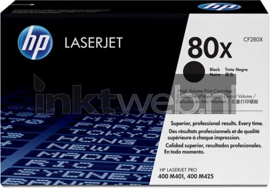 HP 80X zwart