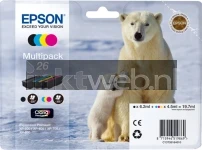 Epson 26 Multipack zwart en kleur (Origineel)