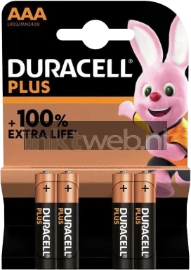 Duracell AAA Plus Power 100% 4-pack