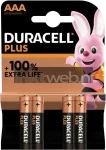 Duracell AAA Plus Power 100% 4-pack  (Origineel)