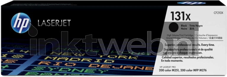 HP 131X zwart Front box