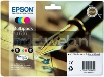 Epson 16XL Multipack zwart en kleur (Origineel Hoge Capaciteit)