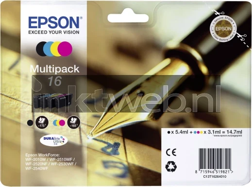 Epson 16 Multipack zwart en kleur