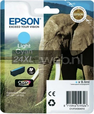 Epson 24XL licht cyaan