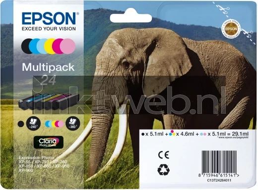 Epson 24 Multipack zwart en kleur