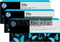 HP 771c 3-pack licht magenta (Origineel)