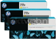 HP 771C 3-pack geel (Origineel)