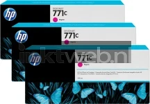 HP 771c 3-pack magenta (Origineel)