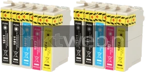 FLWR Epson 18XL Multipack (2 sets) zwart en kleur Product only