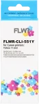 FLWR Canon CLI-551XL geel (Huismerk (compatible))