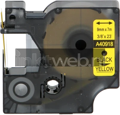 FLWR Dymo 40918 zwart op geel breedte 9 mm
