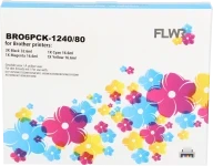 FLWR Brother LC-1240 Megapack zwart en kleur (Huismerk (compatible))