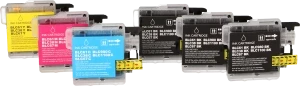 FLWR Brother LC980/1100 Megapack zwart en kleur Product only