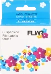 FLWR Dymo 99017 Hangmaplabel 12 mm x 50 mm  wit