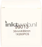 Dymo 99013 Adreslabel transparant Back box