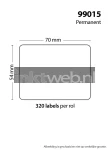 99015 Adreslabel vierkant label proper ratio Product only