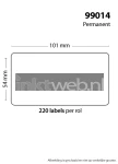 99014 Adreslabel groot label proper ratio Product only