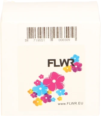 FLWR Dymo 99018 klein 38 mm x 190 mm  wit