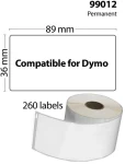 Dymo 99012 10-Pack wit Diverse