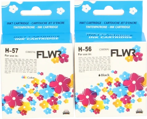 FLWR HP 56 en 57 Multipack zwart en kleur