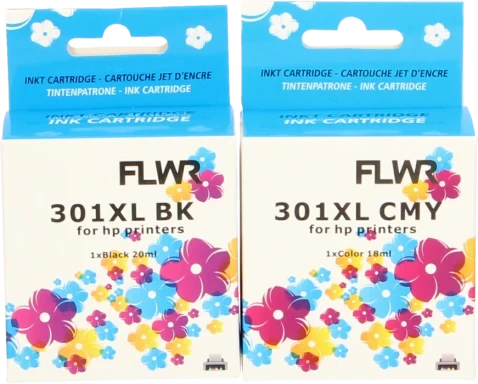 FLWR HP 301XL Multipack zwart en kleur