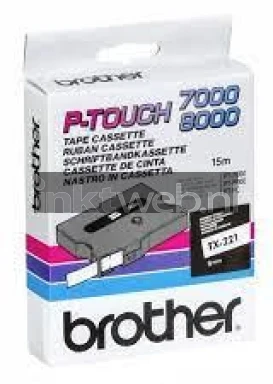 Brother TX-611 zwart op geel breedte 6 mm