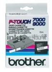 Brother TX-211 zwart op wit breedte 6 mm