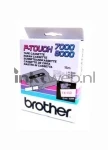 Brother TX-132 rood op transparant breedte 12 mm