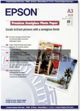 Epson S041334 fotopapier Halfglanzend | A3 | 251 gr/m² 20 stuks