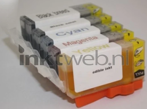 Huismerk Eetbaar PGI-525 / CLI-526 Multipack zwart en kleur