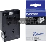 Brother TC-201 zwart op wit breedte 12 mm
