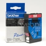Brother TC-202 rood op wit breedte 12 mm