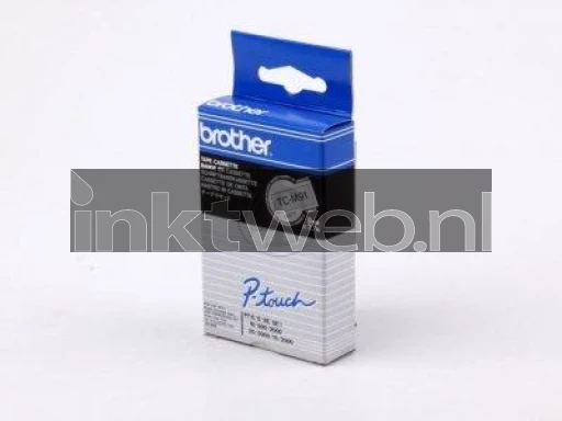 Brother TC-M91 zwart op transparant breedte 9 mm